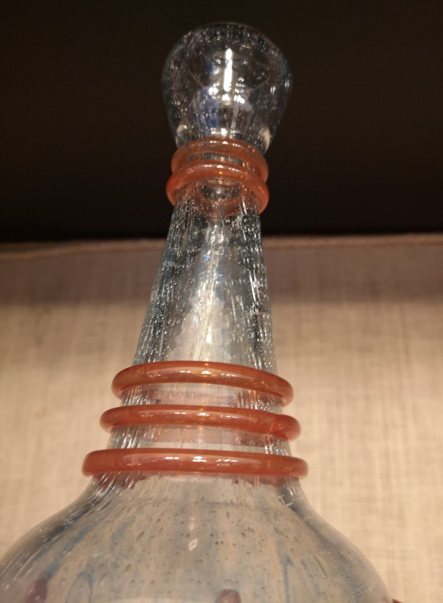 Schneider, Vase Bullé, Bleuté, 47 Cm-photo-8