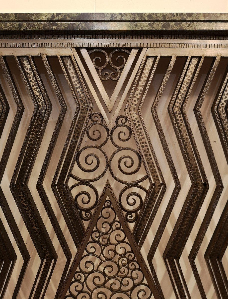 Artdéco Wrought Iron Console / Radiator Cover-photo-2