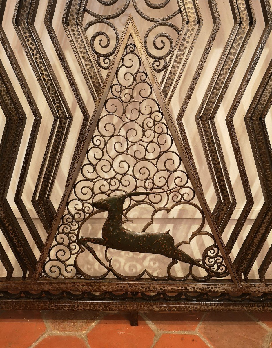 Artdéco Wrought Iron Console / Radiator Cover-photo-3