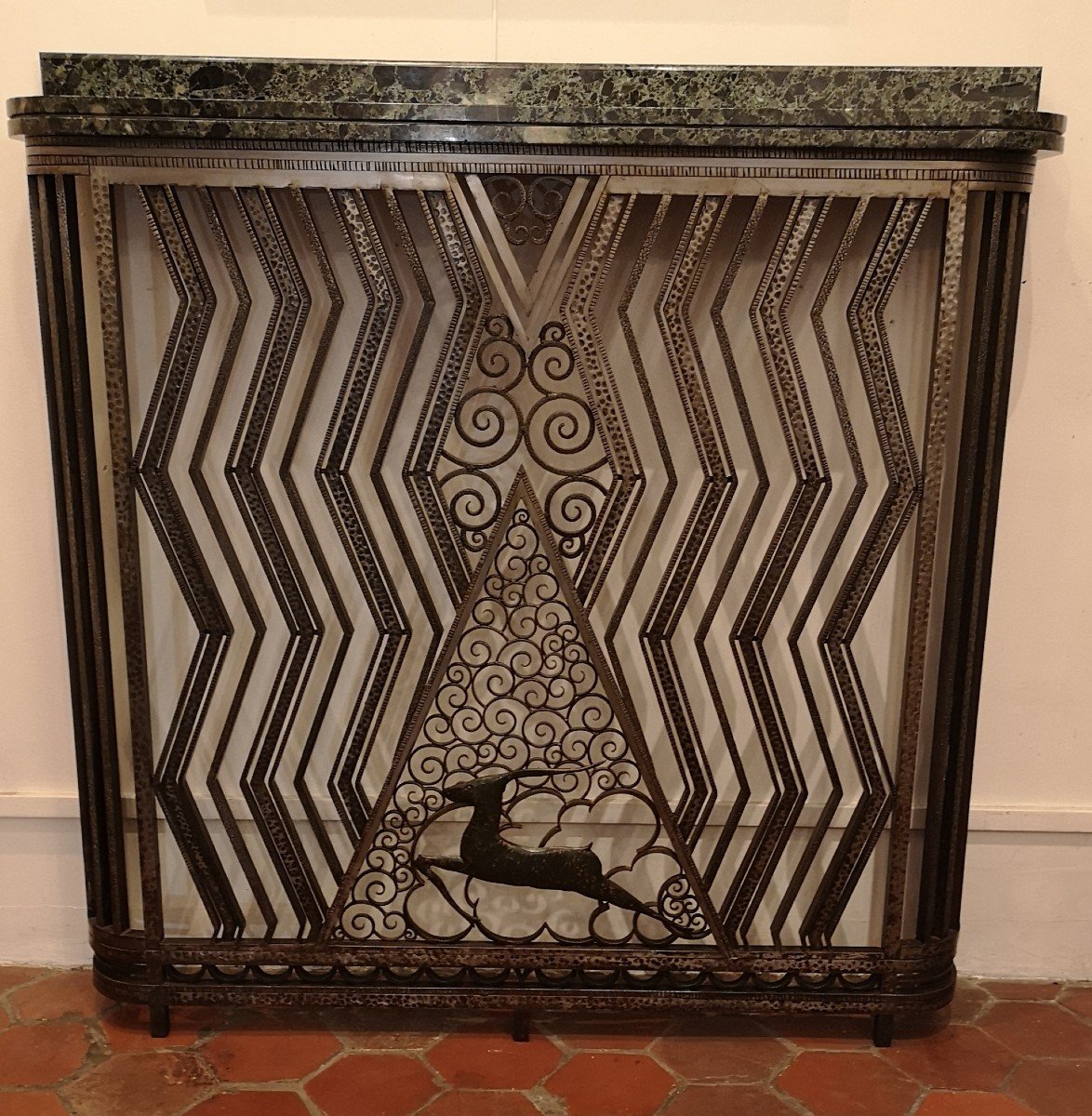 Artdéco Wrought Iron Console / Radiator Cover-photo-4