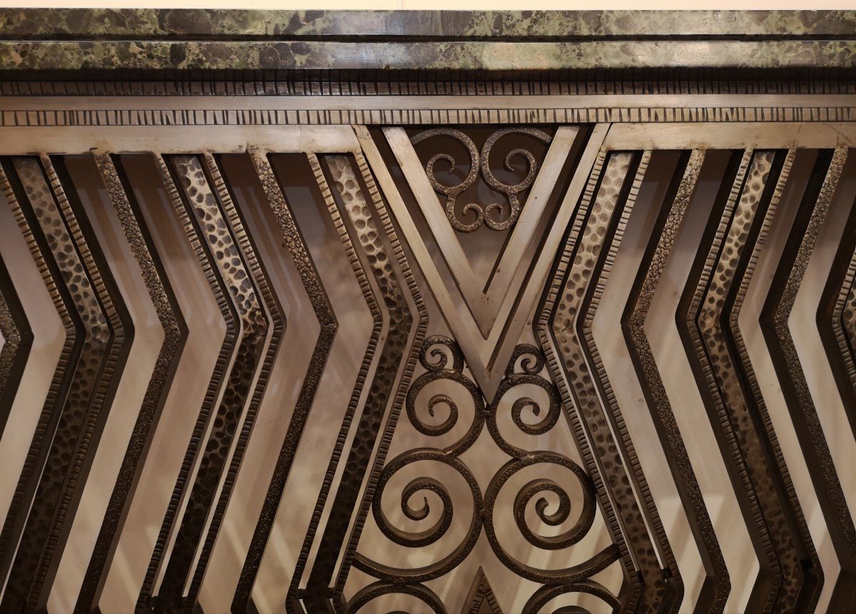 Artdéco Wrought Iron Console / Radiator Cover-photo-3