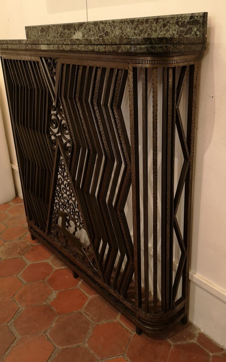 Artdéco Wrought Iron Console / Radiator Cover-photo-6