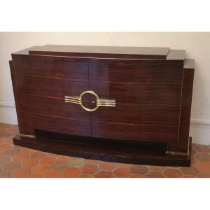 Enfilade Art Déco En ébène De Macassar Des Ateliers Souyeux