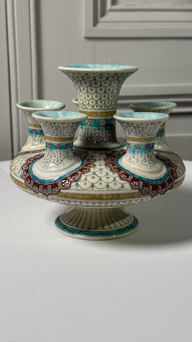 Theodore Deck - Iznik-decorated Tulip Vase-photo-1