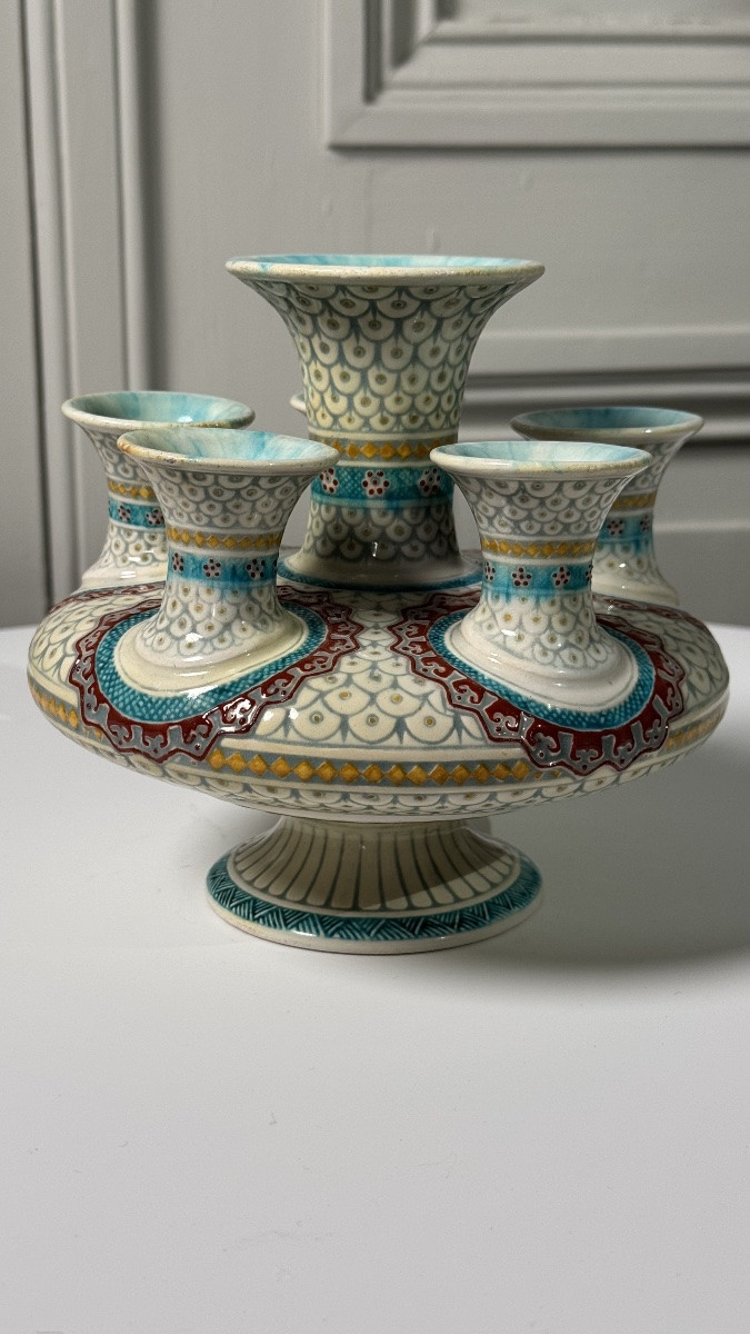 Theodore Deck - Iznik-decorated Tulip Vase-photo-2