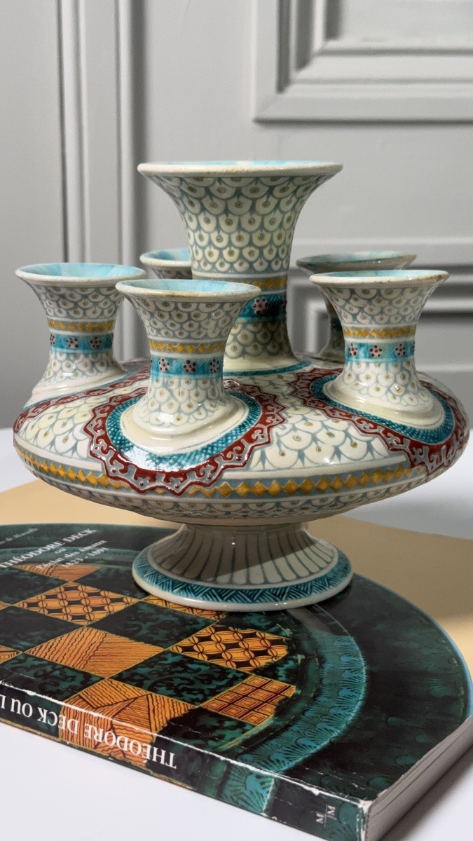 Theodore Deck - Iznik-decorated Tulip Vase-photo-7