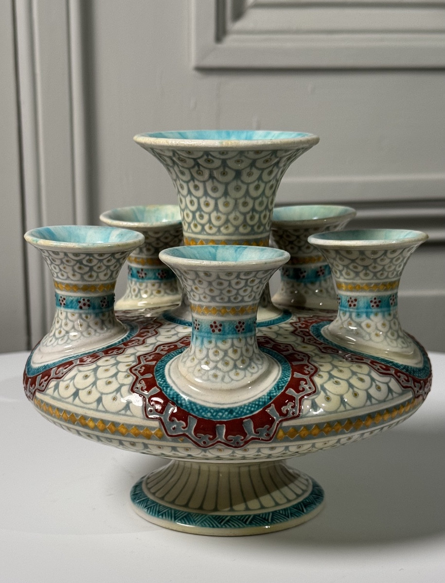 Theodore Deck - Iznik-decorated Tulip Vase