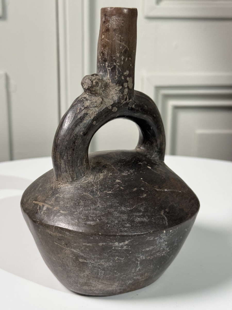 Stirrup Vase – Chimu Culture – Peru – 1100-1470 Ad.-photo-2