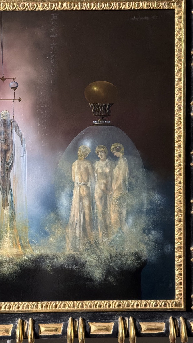 Dominique Savignard - Le corps alchimique - acrylique sur toile-photo-3