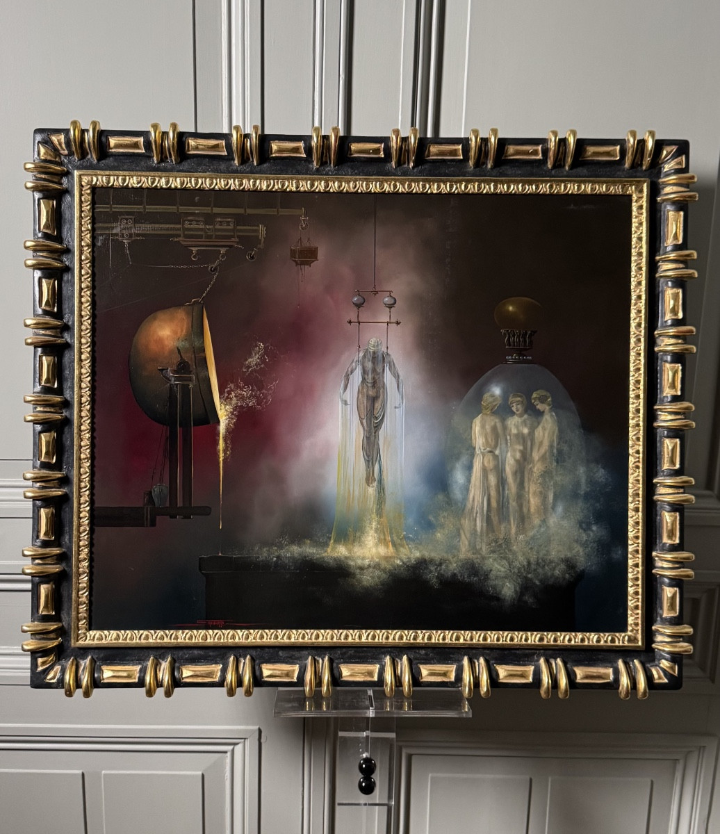 Dominique Savignard - Le corps alchimique - acrylique sur toile