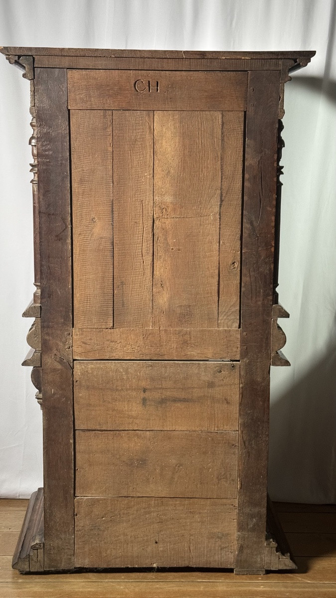 Renaissance Carved Wood Credenza – 17th Century Elements, 19th Century Assembly-photo-2