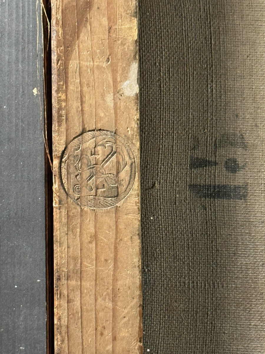 Marine au clair de lune - Huile sur toile - XIXeme siècle-photo-4