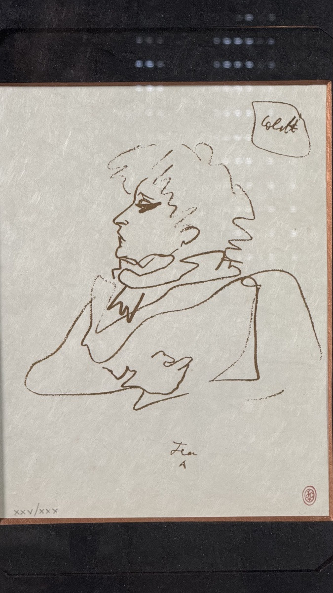 Jean Cocteau - Sérigraphie - Colette-photo-2