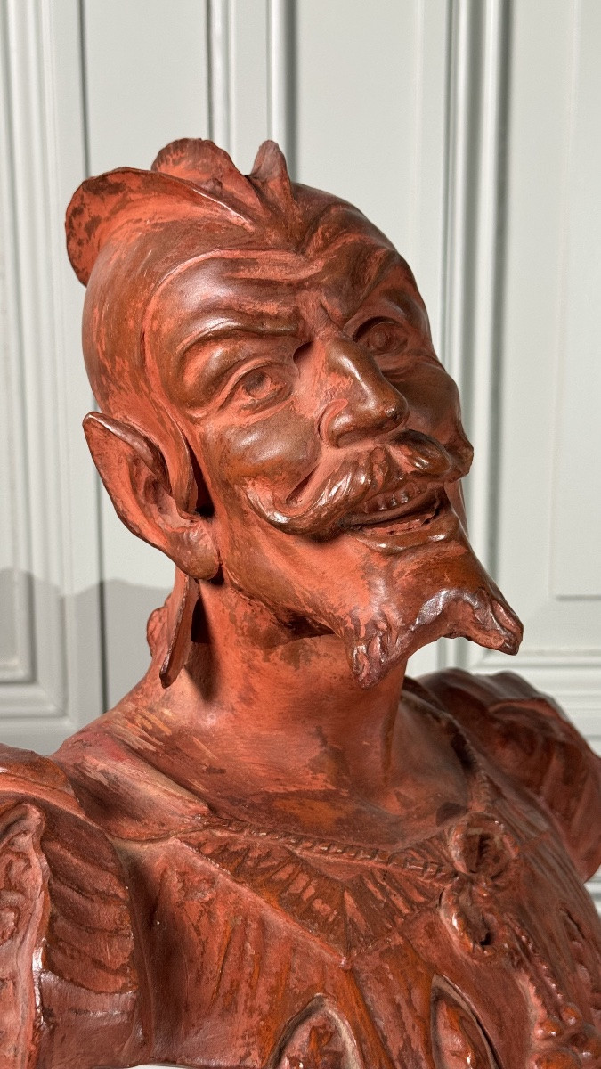 Mephisto - Dominique Van Den Bossche - buste en terre cuite-photo-4