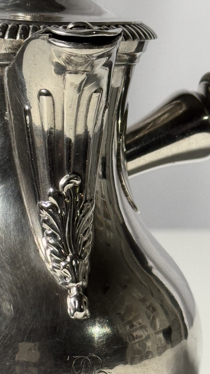 Solid Silver Bachelor Teapot – France, 1819–1838-photo-2