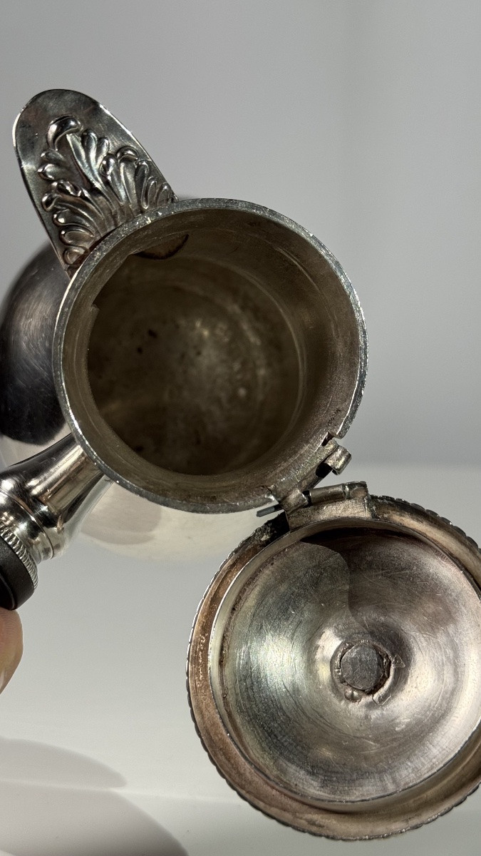 Solid Silver Bachelor Teapot – France, 1819–1838-photo-3