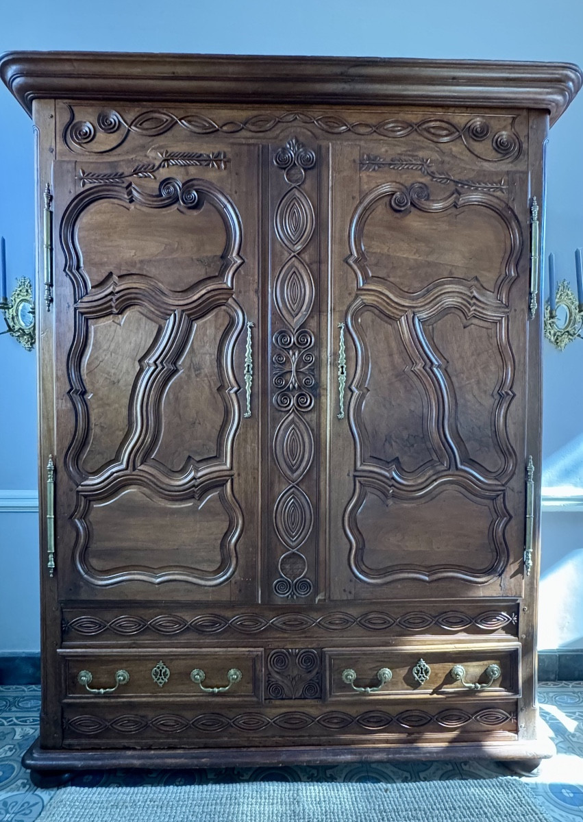 Lorraine Walnut Armoire – 18th Century (circa 1760–1780)