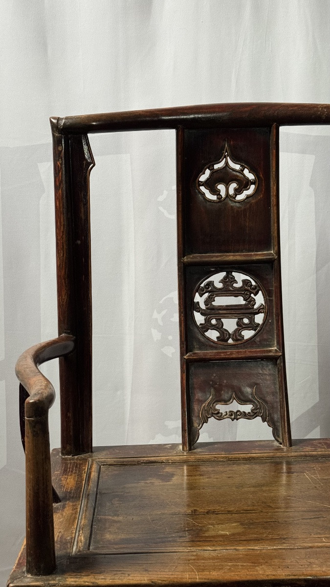 Fauteuil chinois de lettré, XIXe siècle-photo-6