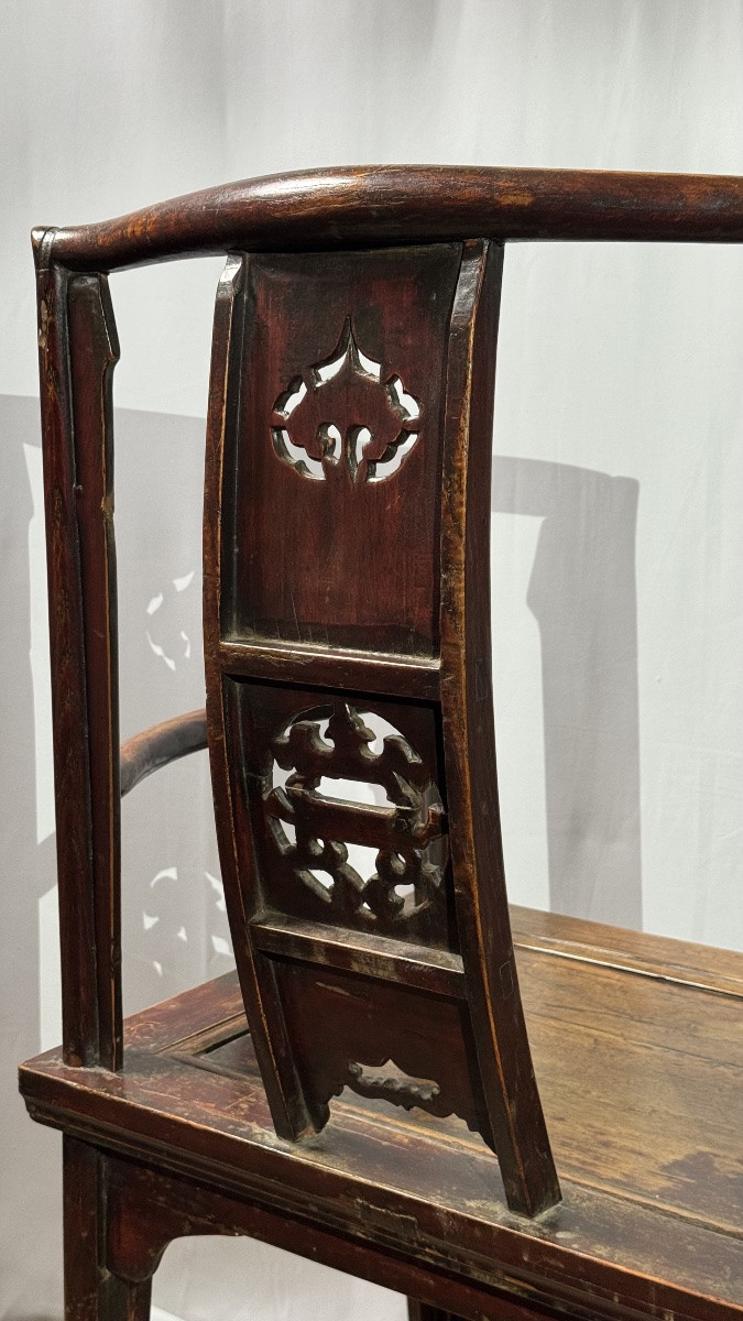 Fauteuil chinois de lettré, XIXe siècle-photo-8