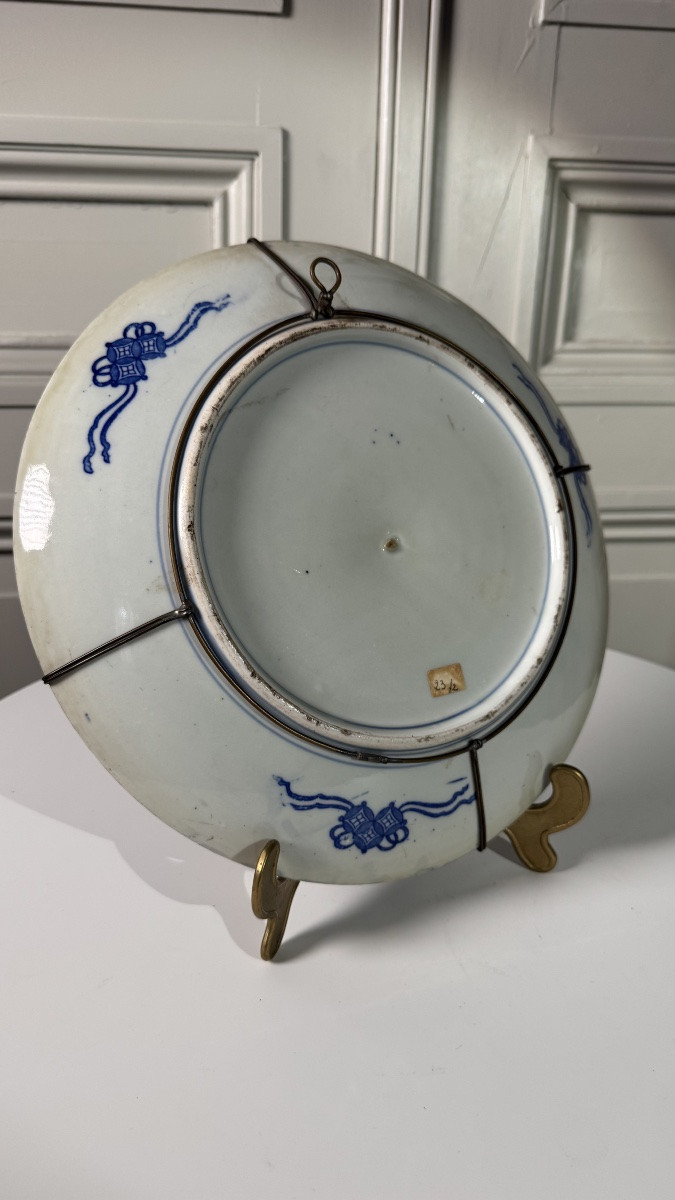 Pair Of Large Japanese Porcelain Plates – Arita (imari), Meiji Period (late 19th Century)-photo-5