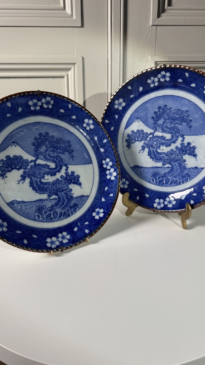 Pair Of Large Japanese Porcelain Plates – Arita (imari), Meiji Period (late 19th Century)-photo-6
