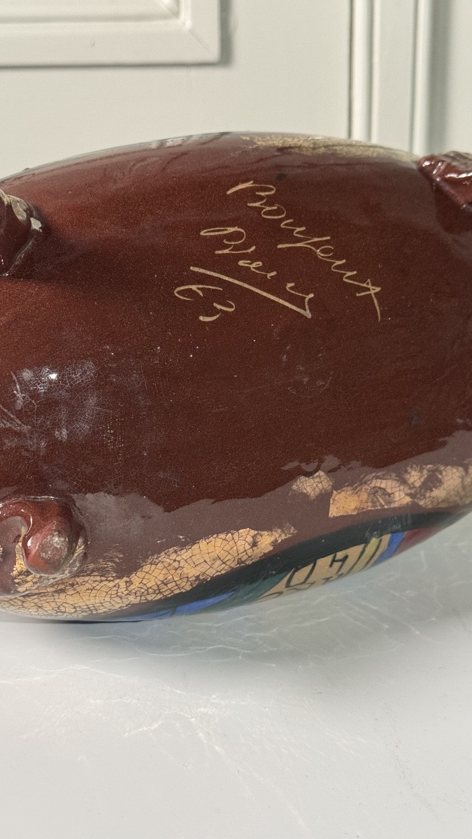 Earthenware Planter – René-émile Brenner (1889–1943), Bayeux, Normandy, Circa 1918–1928-photo-3