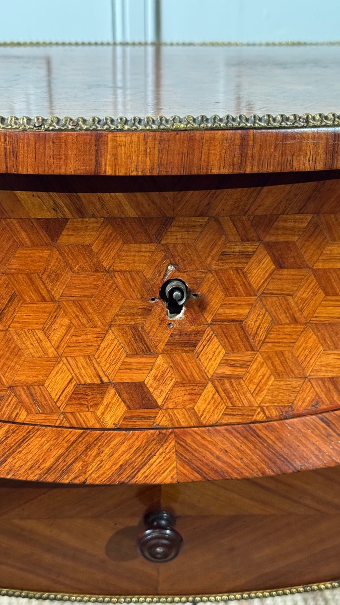 Coiffeuse en marqueterie – Époque Napoléon III, XIXe siècle-photo-1