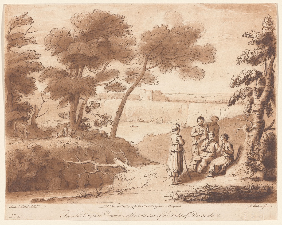 Paire de gravures anglaises d’après Claude Lorrain – John Boydell, 1776-photo-4