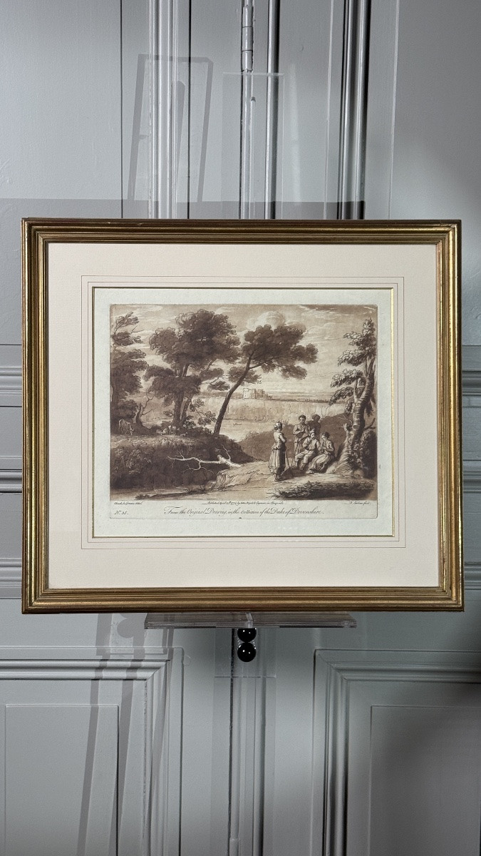 Paire de gravures anglaises d’après Claude Lorrain – John Boydell, 1776-photo-1