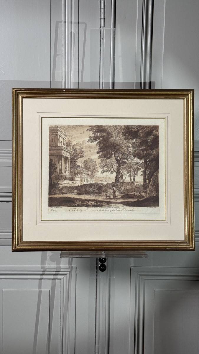 Paire de gravures anglaises d’après Claude Lorrain – John Boydell, 1776-photo-2