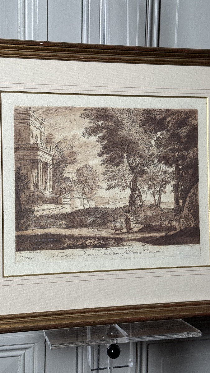 Paire de gravures anglaises d’après Claude Lorrain – John Boydell, 1776-photo-3
