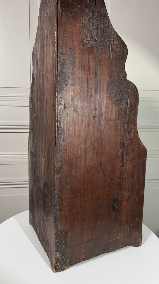 Étagère d’angle en placage d’acajou – Travail du XVIIIe siècle-photo-4