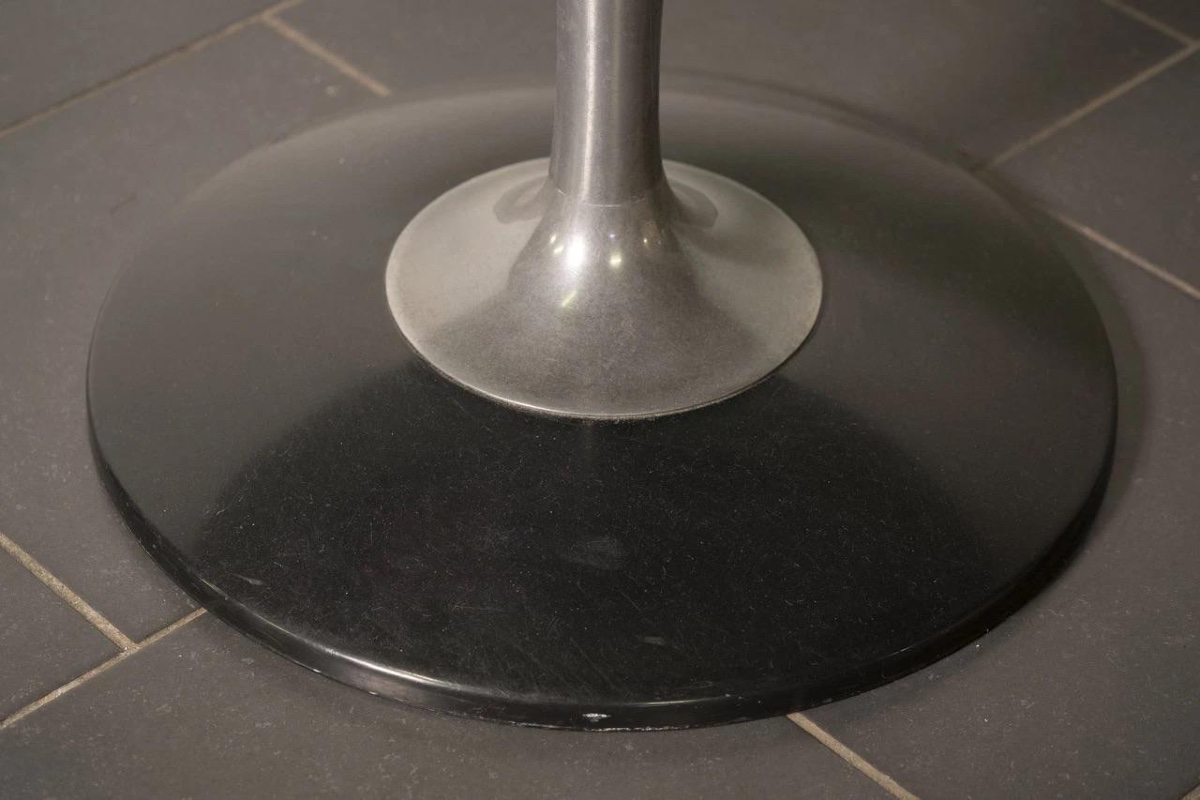 Table à manger Chromcraft, verre fumé, design Space Age, années 1970-photo-4