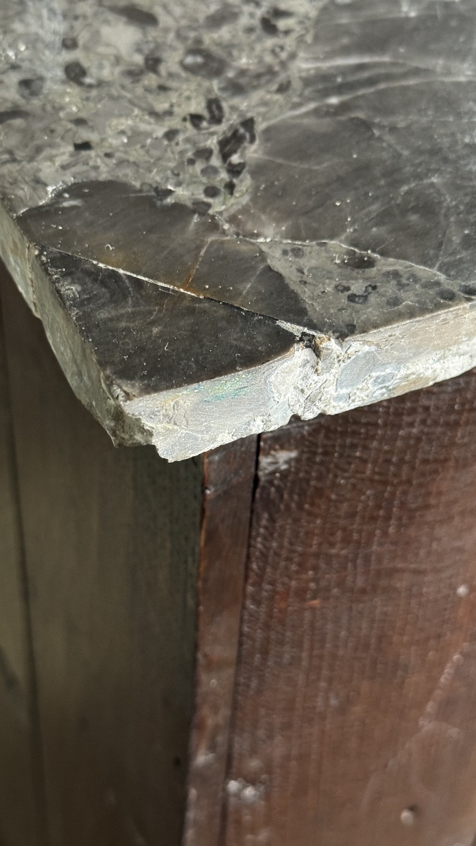 Encoignure en marqueterie Louis XVI d’époque XVIIIe siècle-photo-5