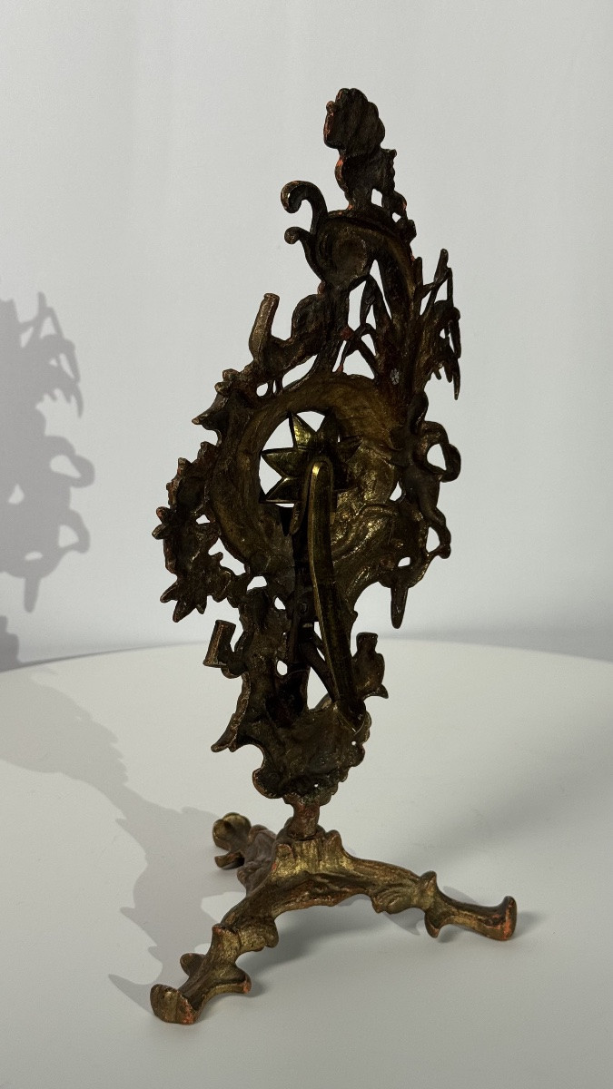 Porte-montre en bronze dans le goût du XVIIIe siècle, XIXe siècle-photo-1