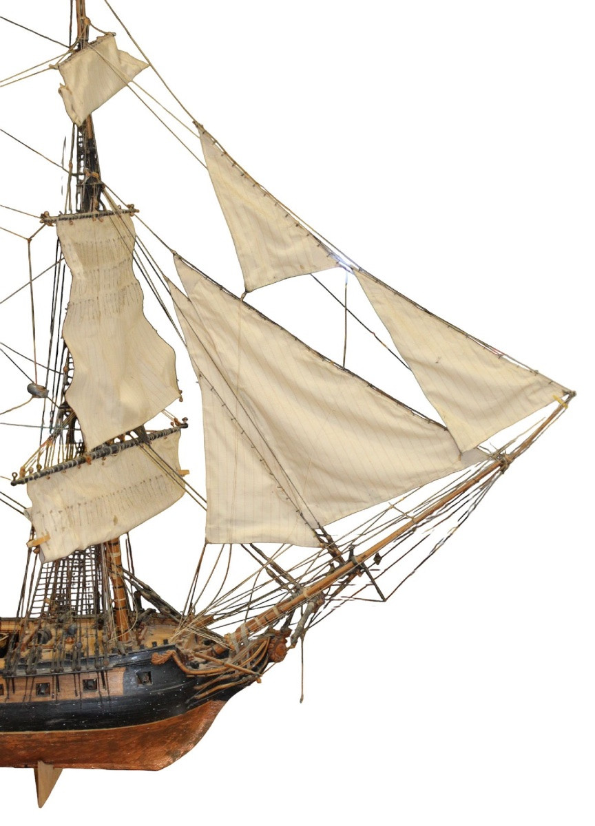 Maquette de la frégate La Vénus (1782), travail du XXe siècle-photo-2