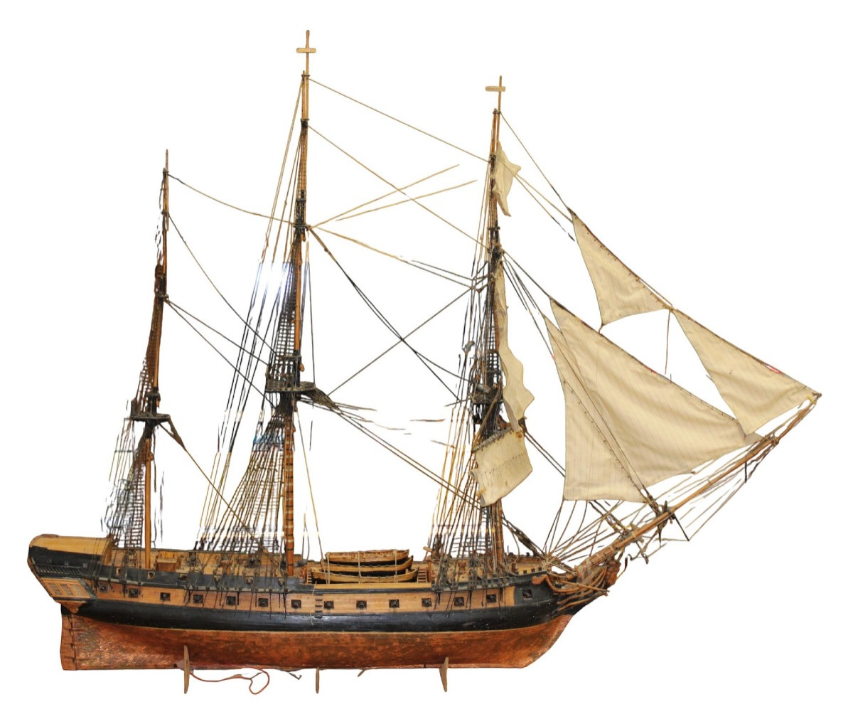 Maquette de la frégate La Vénus (1782), travail du XXe siècle-photo-4