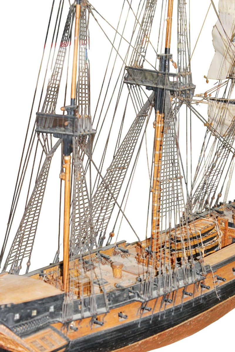 Maquette de la frégate La Vénus (1782), travail du XXe siècle-photo-7