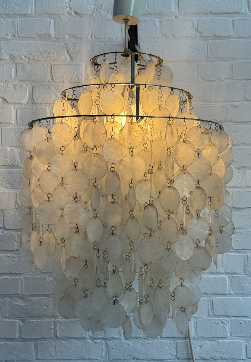 Verner Panton, Fun 1dm Chandelier, Circa 1970