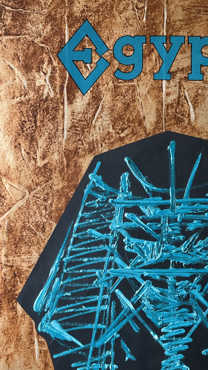 Air France – Égypte Affiche originale en couleurs par Georges Mathieu, vers 1967-photo-1