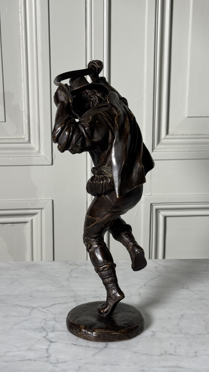 Jean-jacques Feuchère (1807–1852)  Peasant With A Sickle,  French School, 19th Century-photo-4