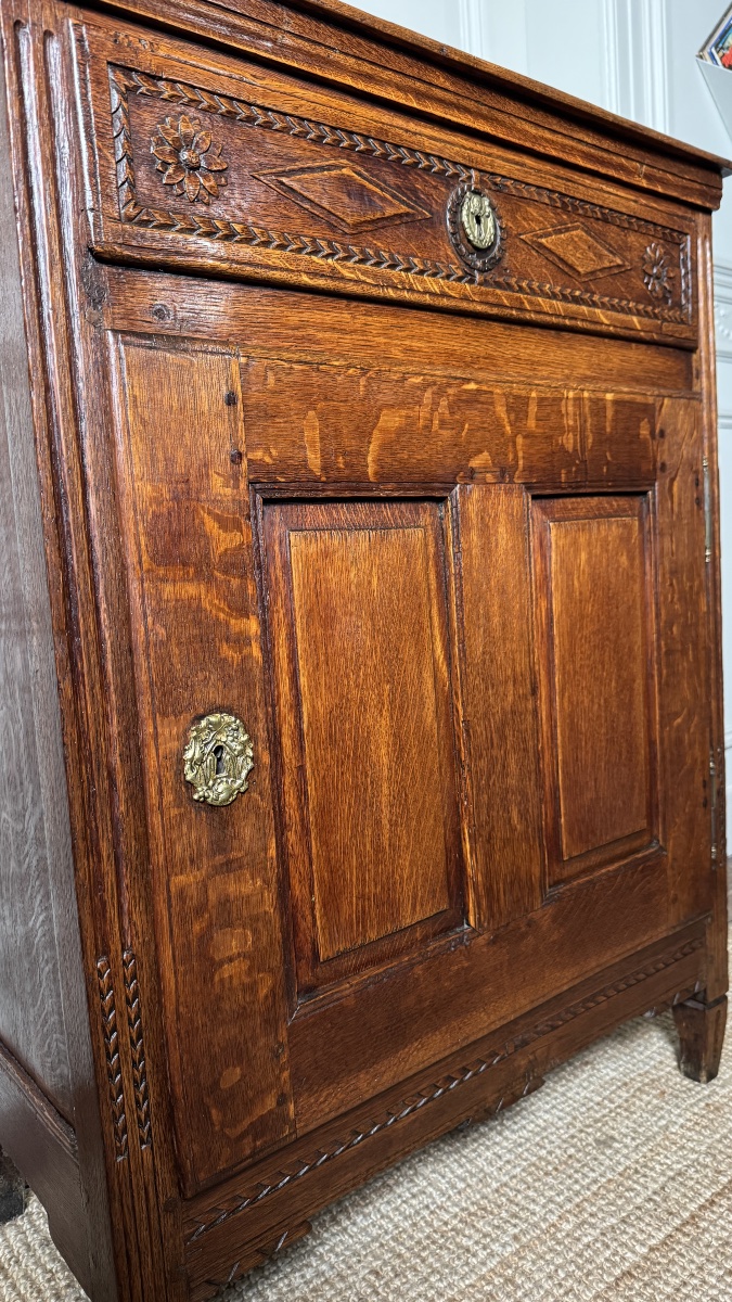 Louis XVI Period Oak Confiturier-photo-2