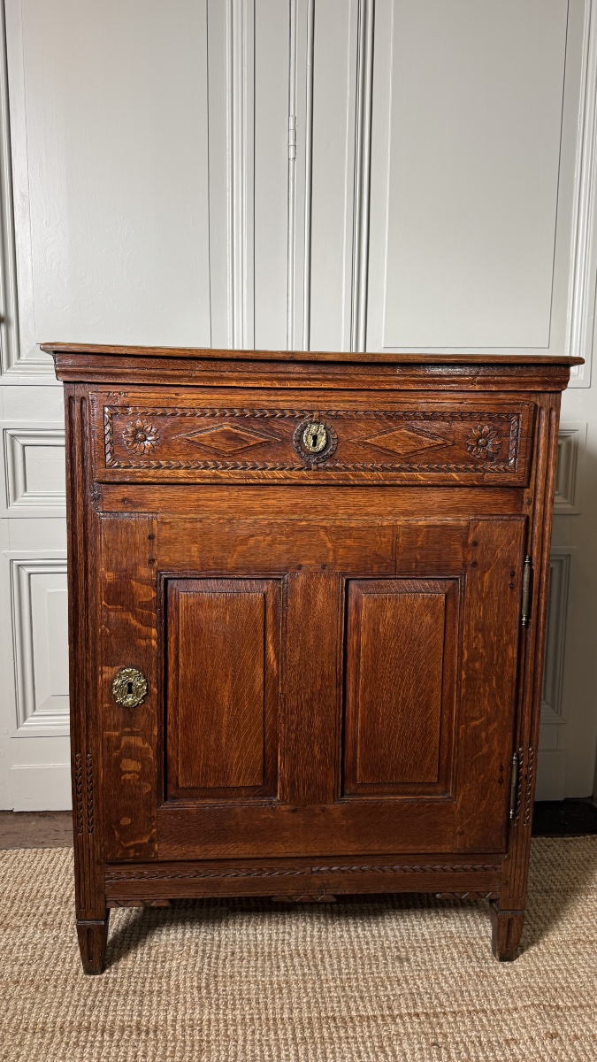 Louis XVI Period Oak Confiturier-photo-3