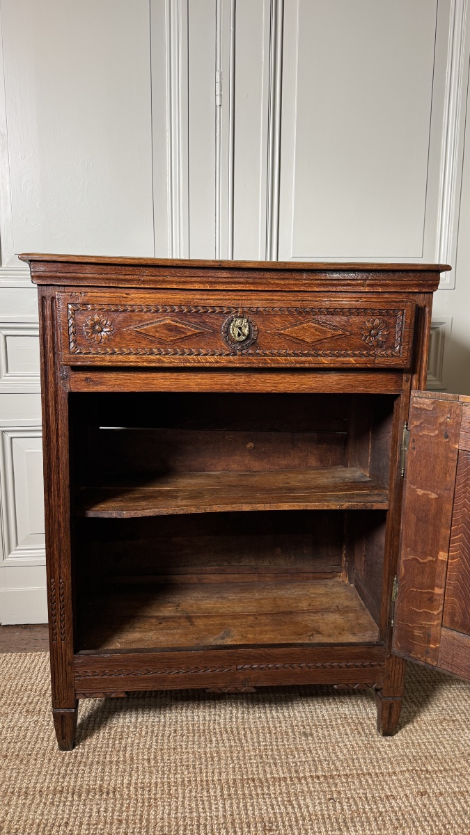 Louis XVI Period Oak Confiturier-photo-4