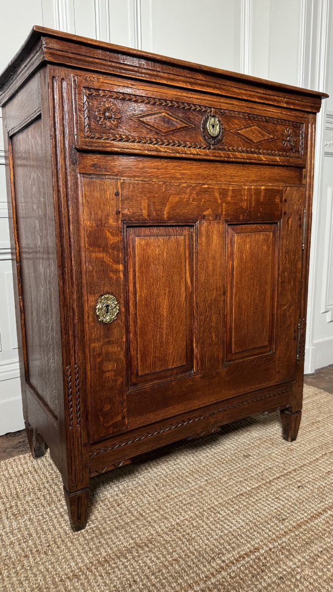 Louis XVI Period Oak Confiturier