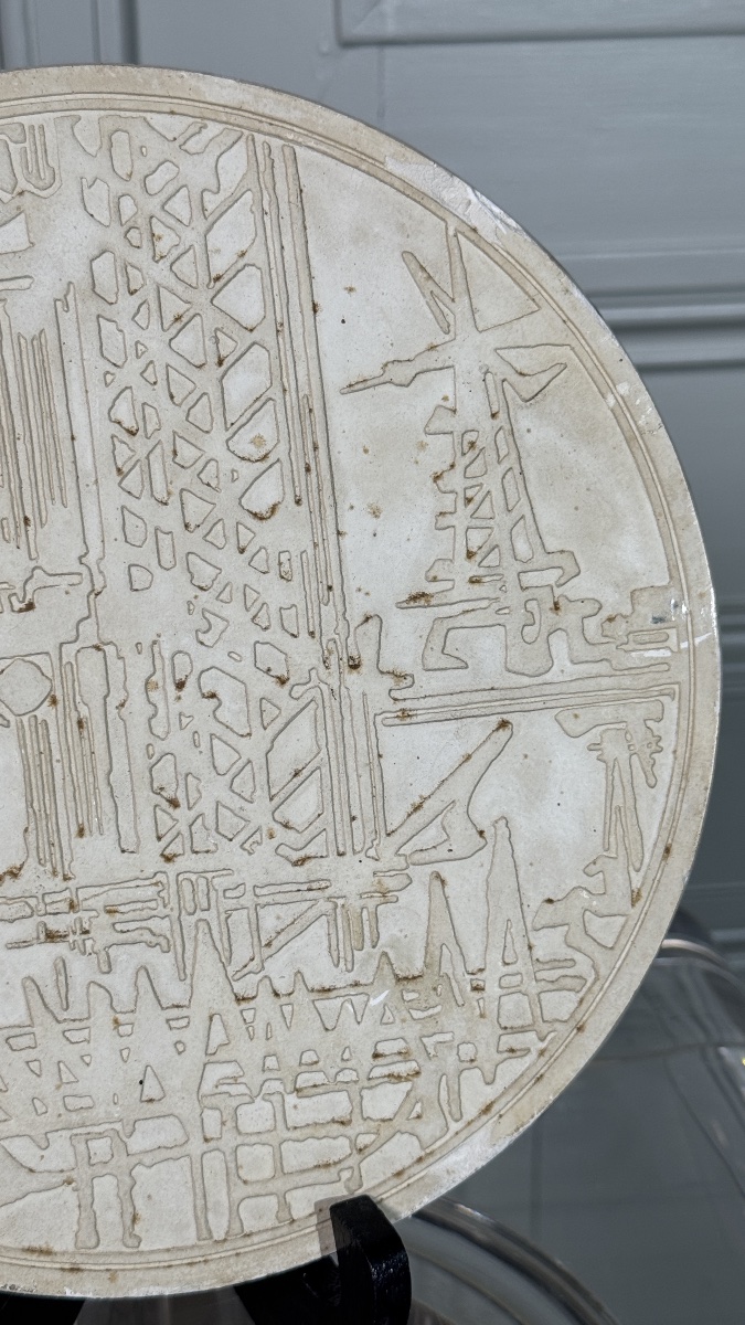 Georges Mathieu (1921–2012) Original Plaster Model—monnaie De Paris, 1981-photo-4