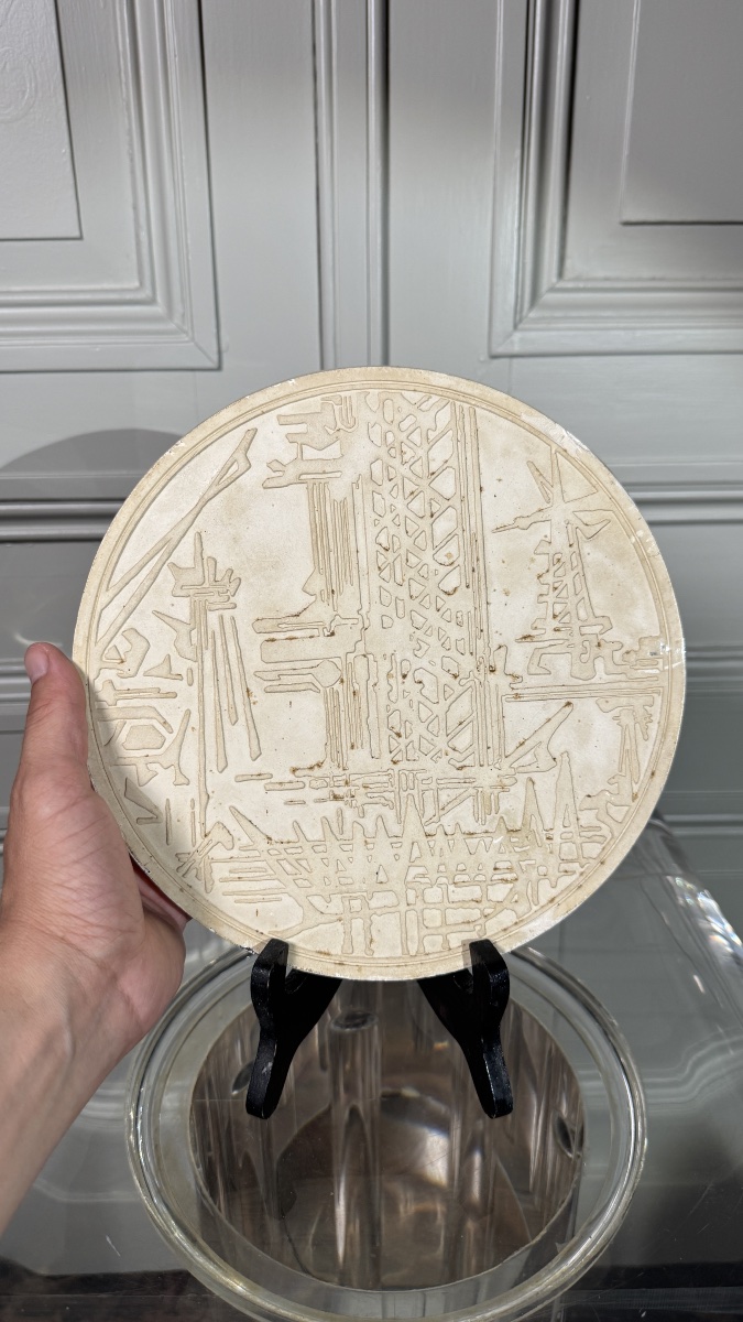 Georges Mathieu (1921–2012) Original Plaster Model—monnaie De Paris, 1981-photo-2