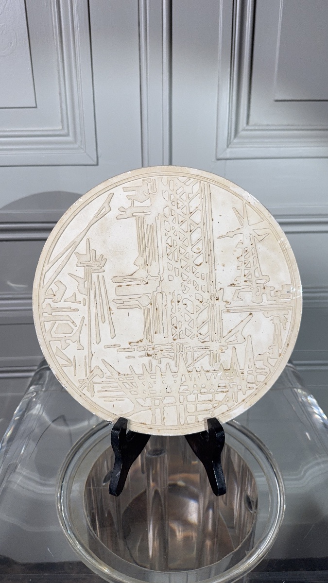 Georges Mathieu (1921–2012) Original Plaster Model—monnaie De Paris, 1981