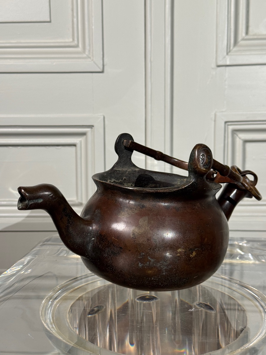 Bronze Double-spouted Pouring Vessel With Duck-head Spouts, Flanders, 15th Century-photo-6