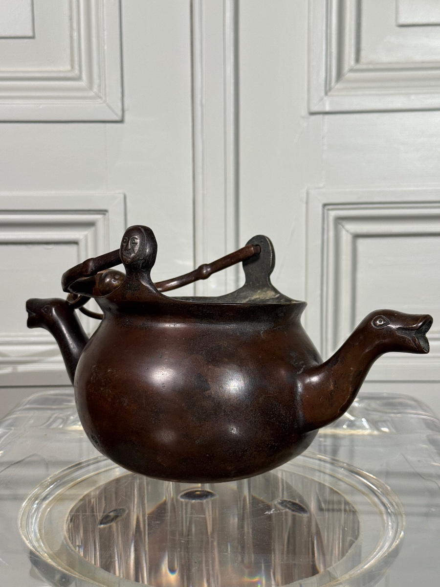 Bronze Double-spouted Pouring Vessel With Duck-head Spouts, Flanders, 15th Century
